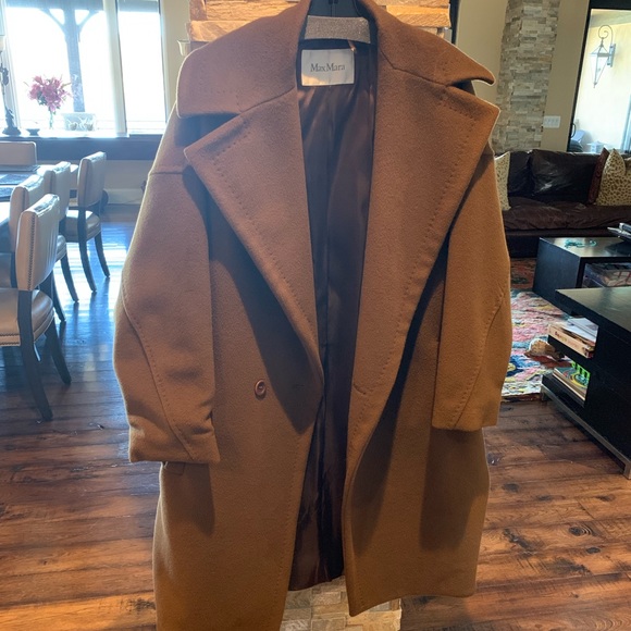 MaxMara Jackets & Blazers - MaxMara  camel hair coat with intricate stitching